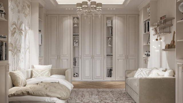 Kids' study area design Dubai