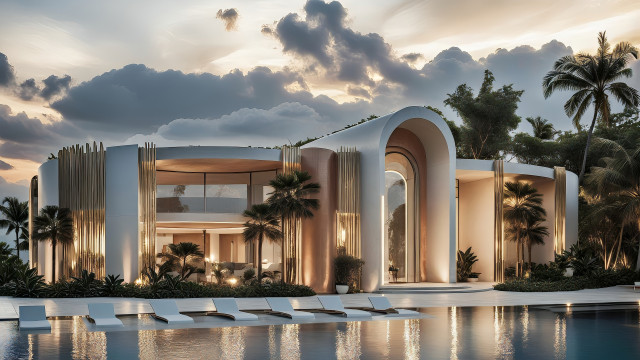 Villa exterior design Dubai