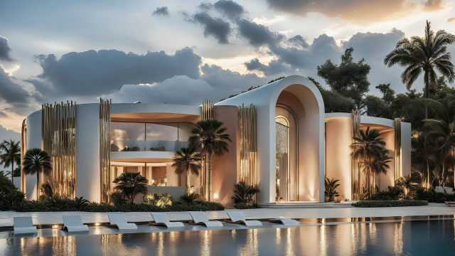 Villa exterior design Dubai