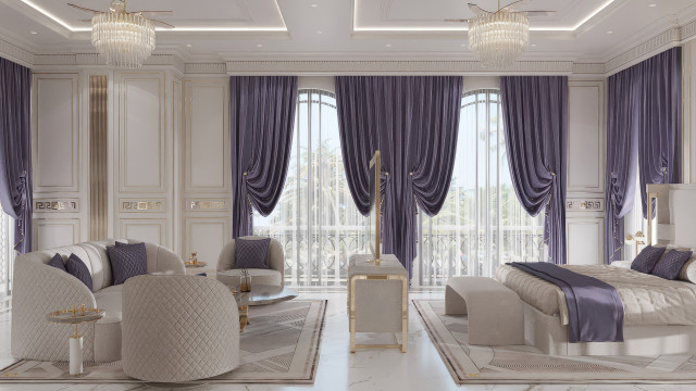 Contemporary bedroom design Dubai
