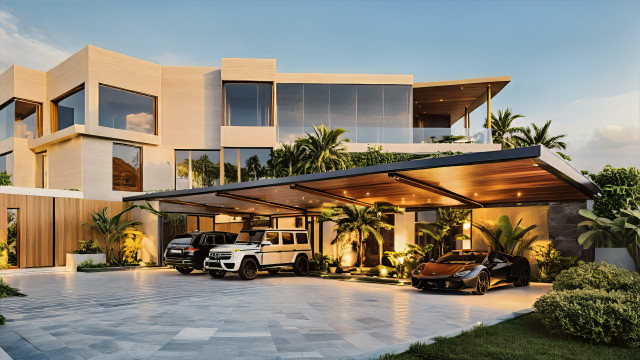 Contemporary facade design UAE