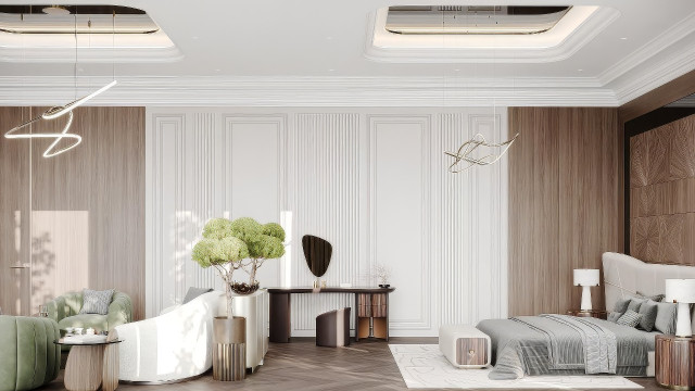 Luxury bedroom interiors Dubai
