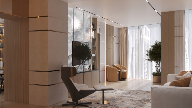 Modern Apartment Project at Address The Beach JBR Dubai | Design & Execution by Antonovich Group