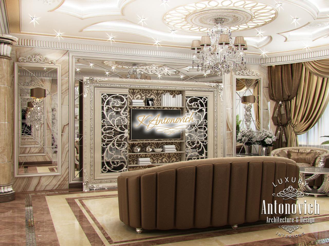 Luxury Living Room Interior Design Dubai