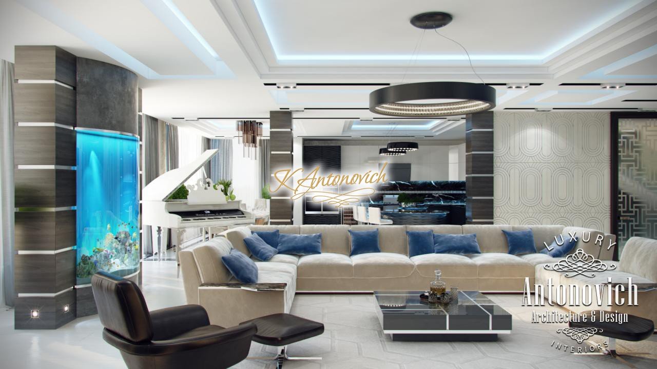 Modern Living Room Interior Design Dubai