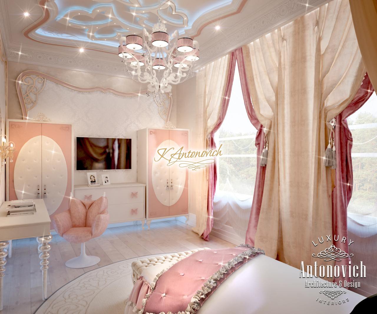 Luxurious Interior of the Children's Room, Design of Children's Room