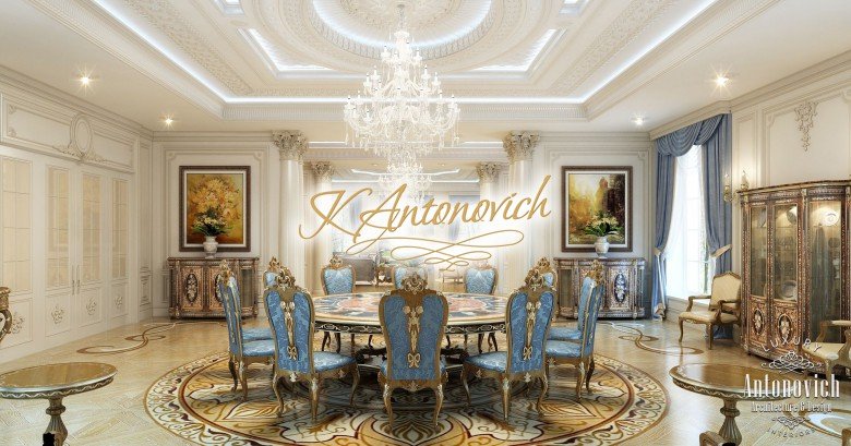 Luxury Living Room Interior Design in Dubai
