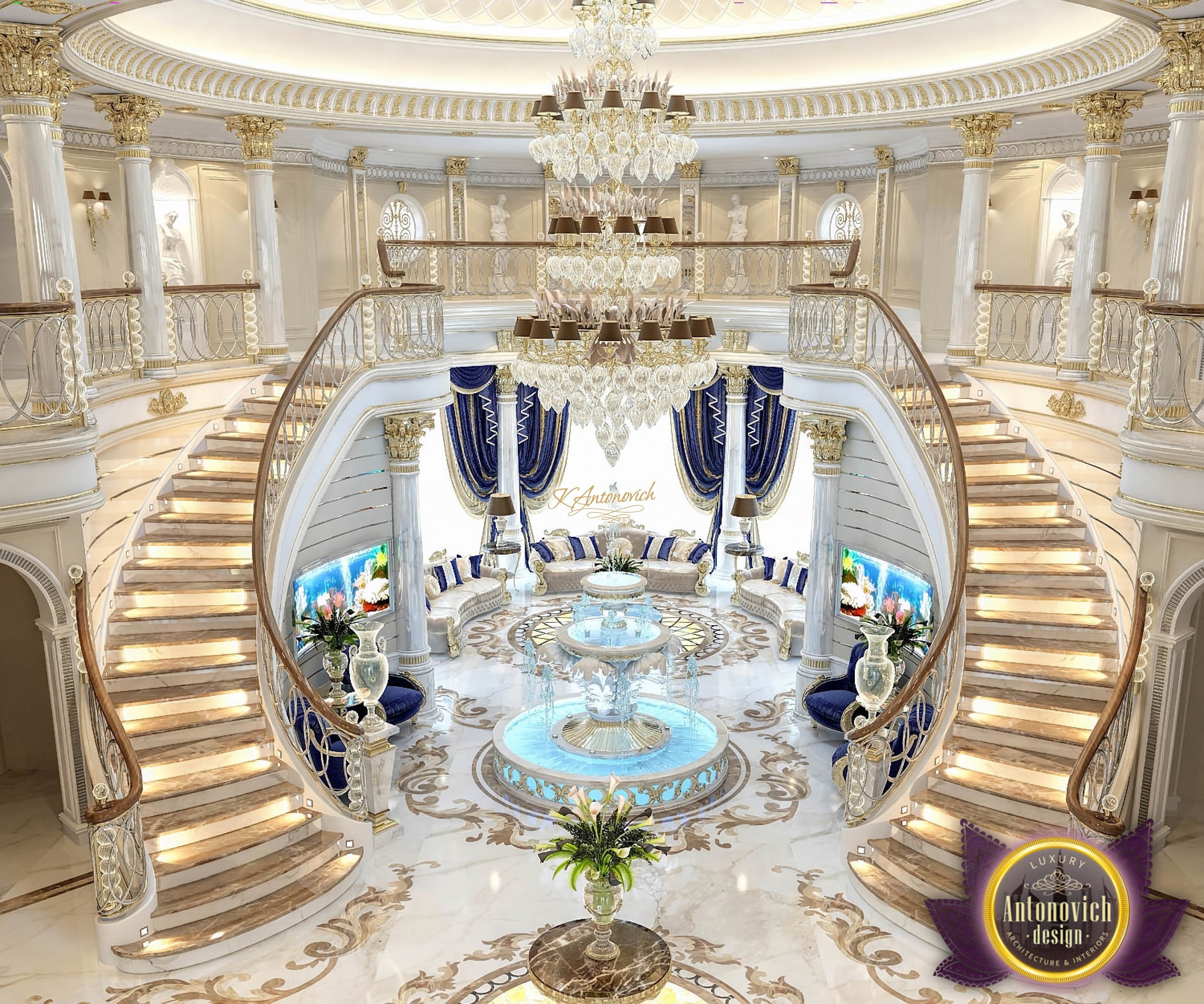Royal Living Room Interior