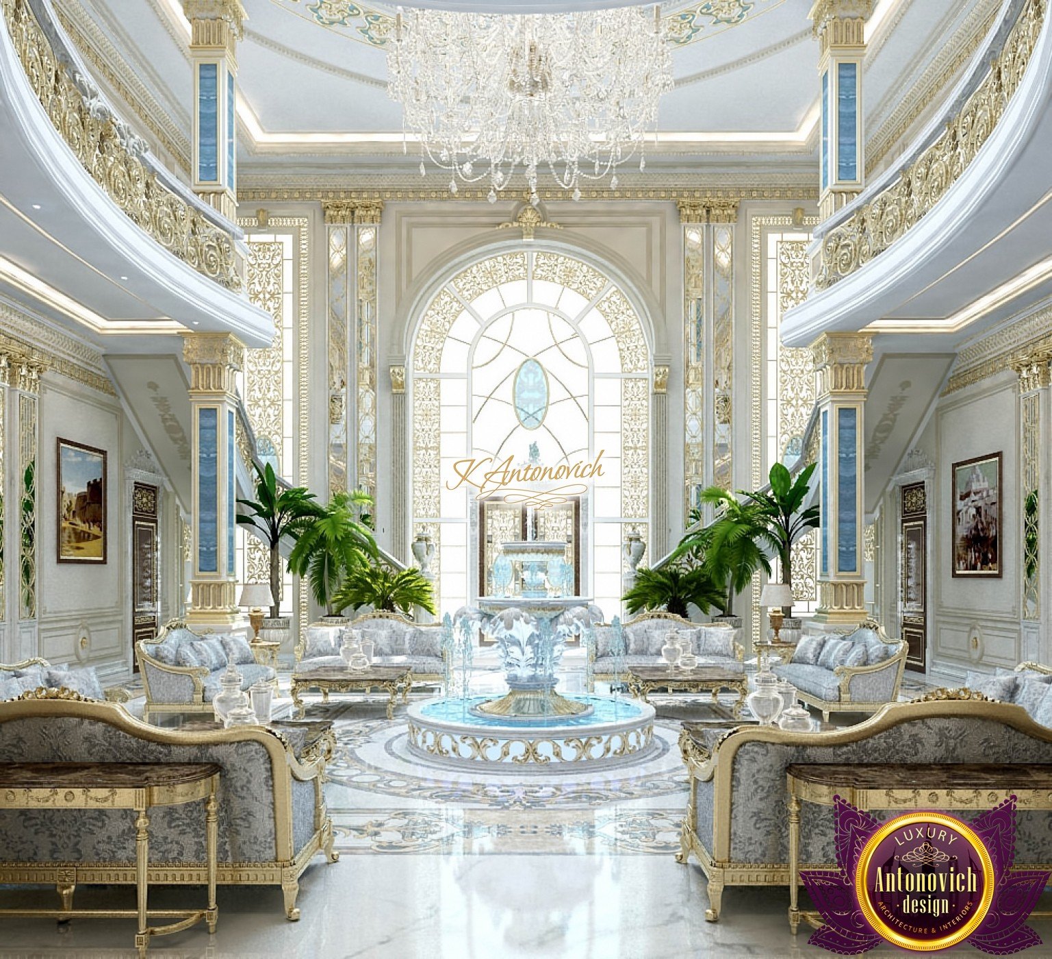 Luxury Royal Living Room Design