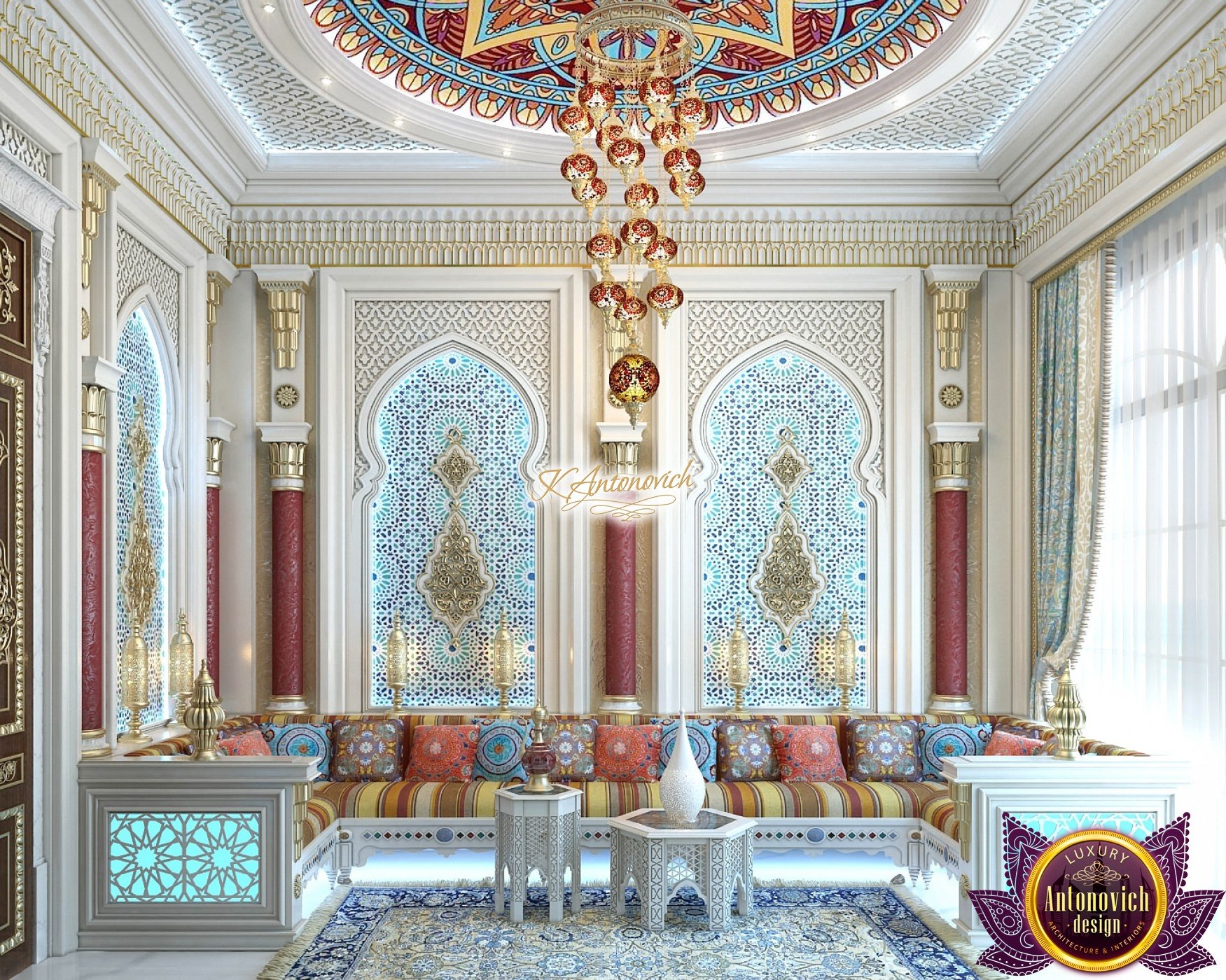 luxury moroccan living room