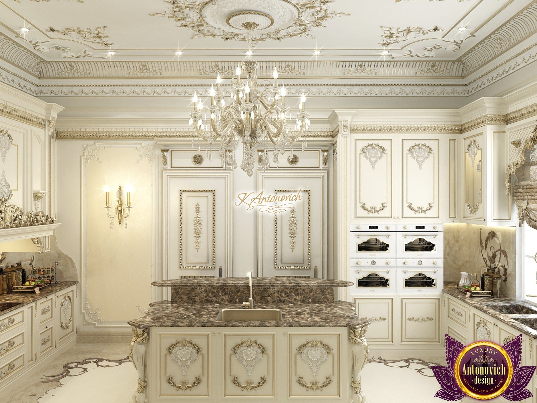 Kitchen Design in Classic Style, Luxury Kitchen Interior Designs