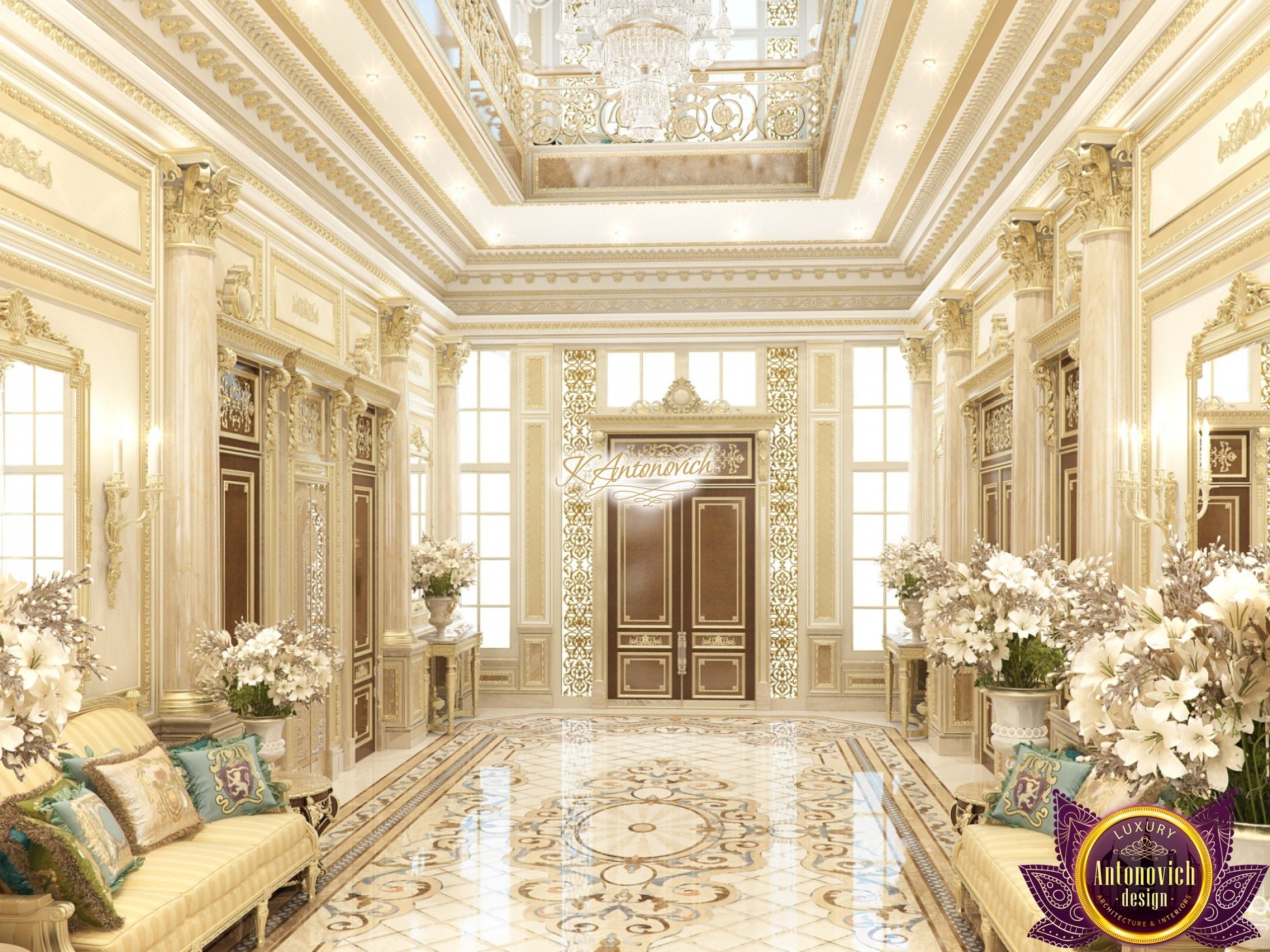 Best Entrance Design for Classic Villa Interior