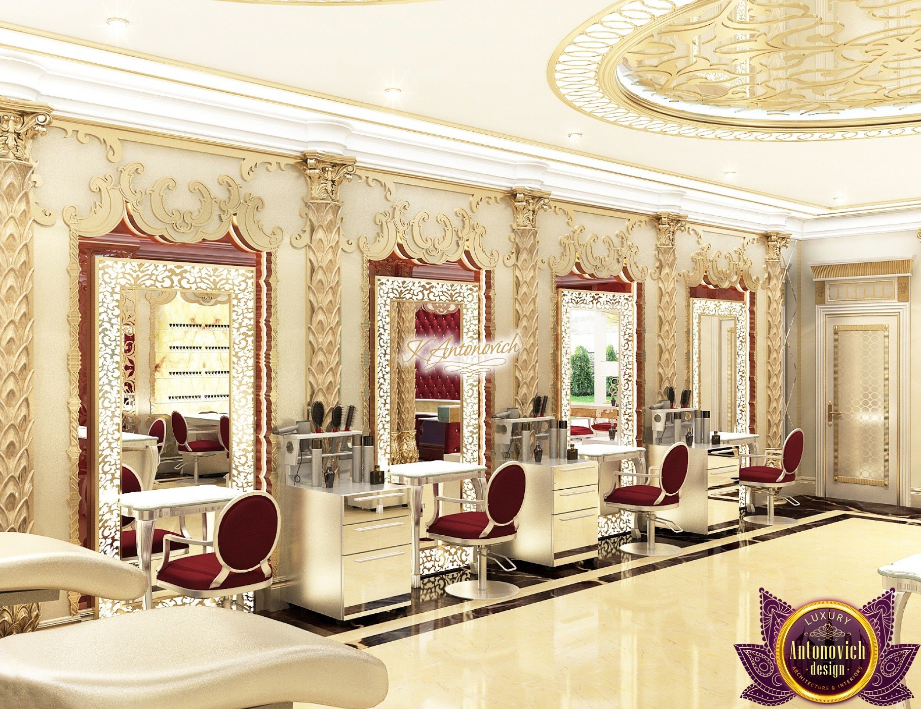 Luxurious Beauty Salon Interior