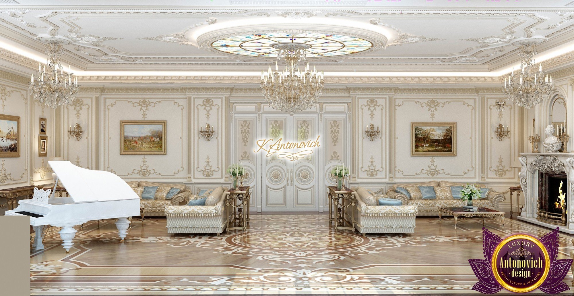 royal theme living room