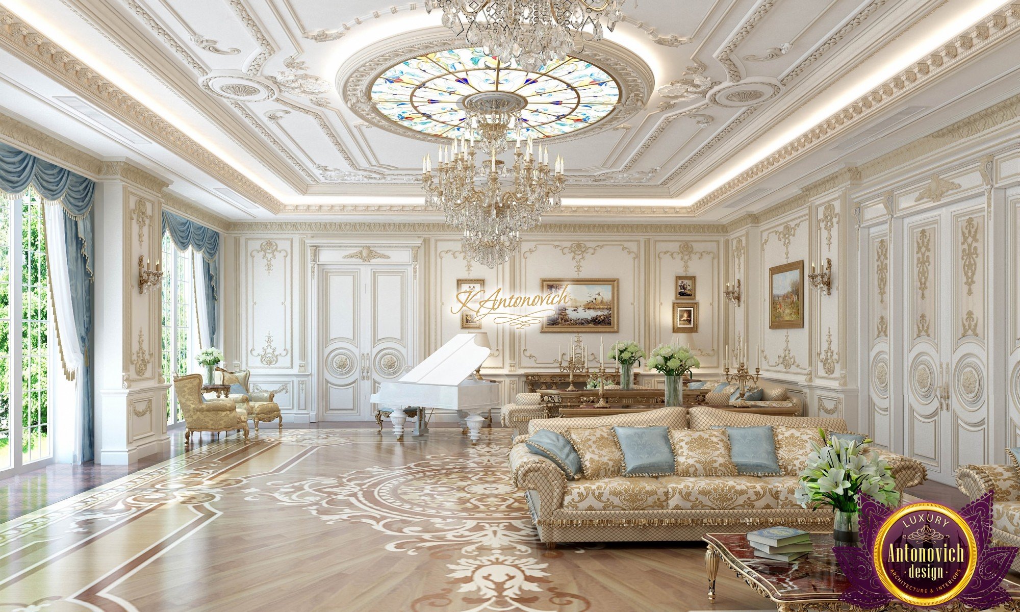 Royal Living Room Design