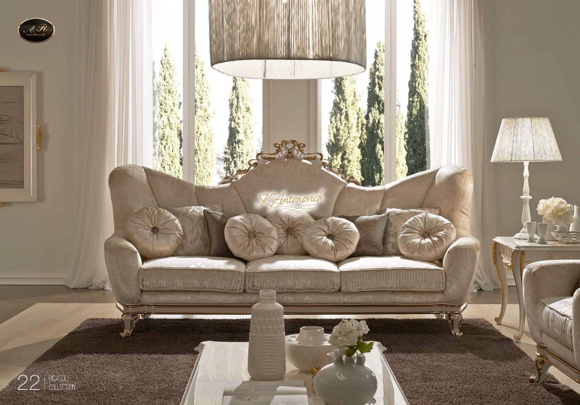 Living room furniture in the Italian style
