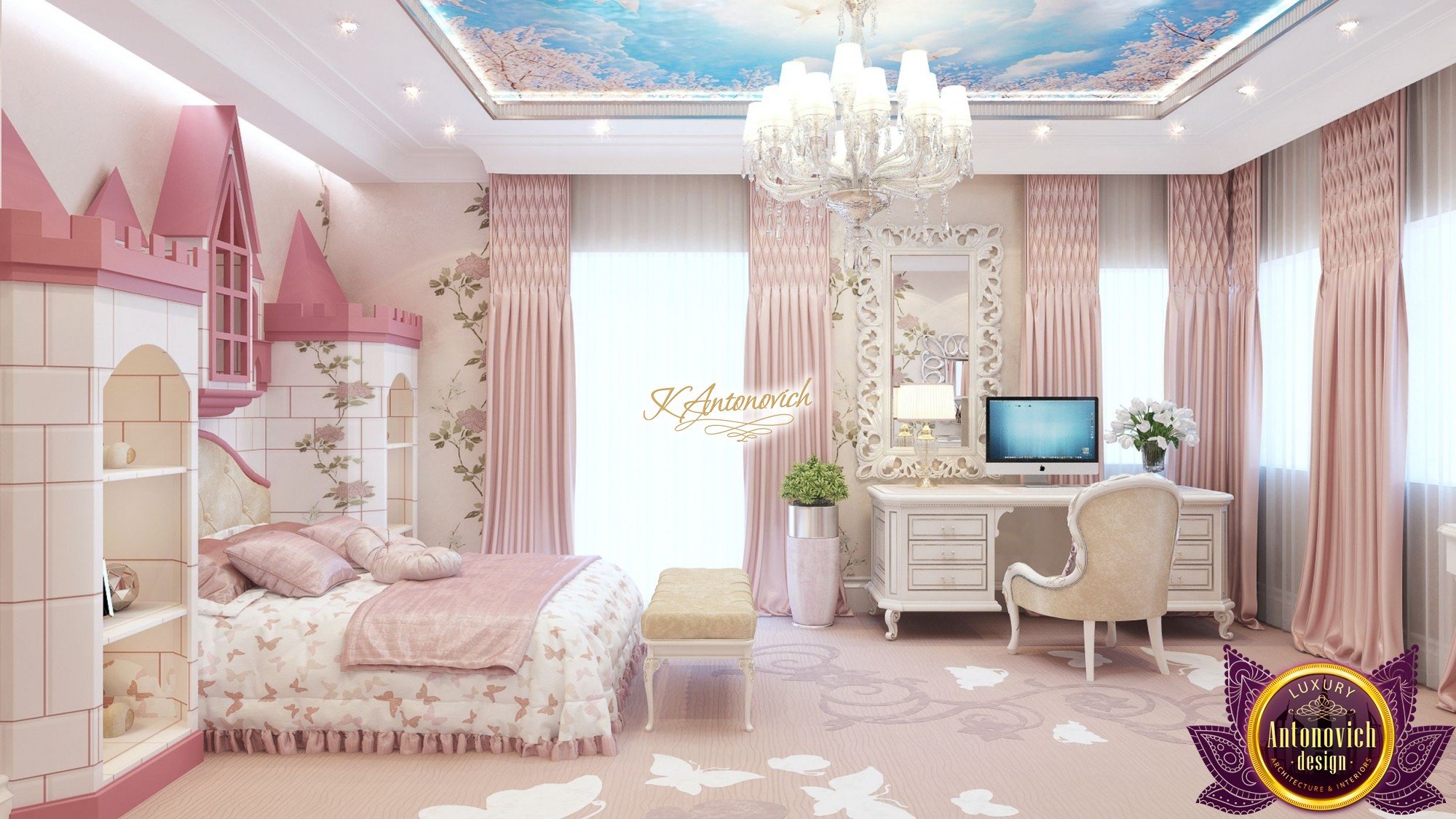 Girls Pink Bedroom Designs - Pin by Elke Day on Imagine the café (With