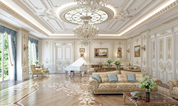 Royal Living Room Design