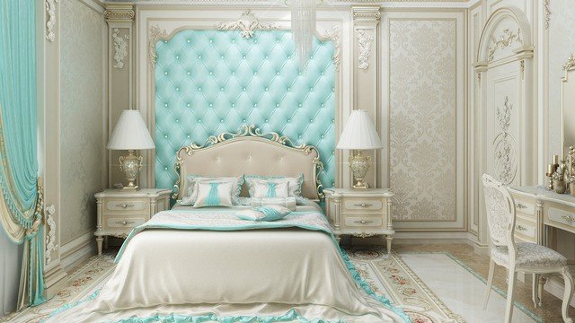 Блестящий дизайн спальни