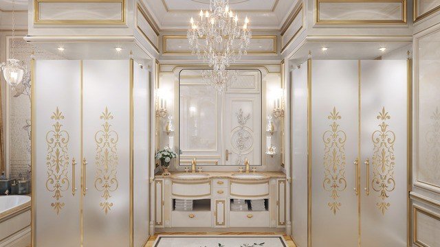 BATHROOM DESIGNED BY THE BEST INTERIOR DESIGN COMPANY IN DUBAI