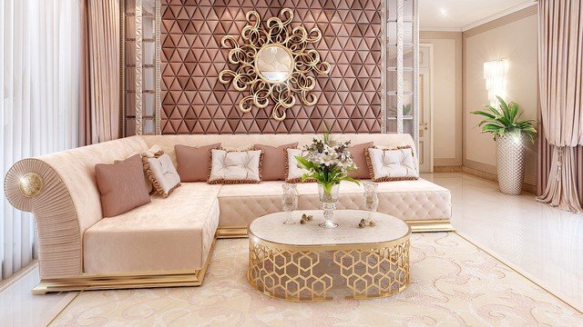 Shabby Chic family sitting room in Luxury Style