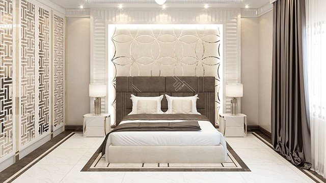 Chic bedroom by Luxury Antonovich Design