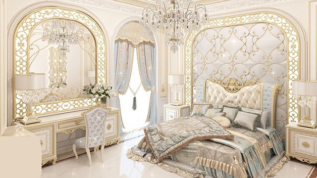 Дизайн спальни в Дубае