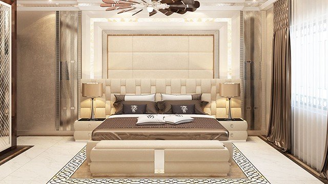 Contemporary master bedroom
