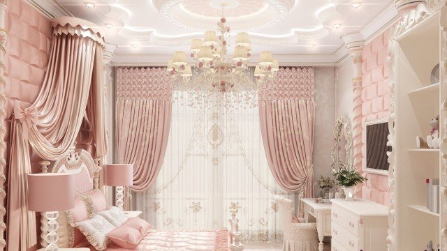 Дизайн спальни принцессы в Пакистане