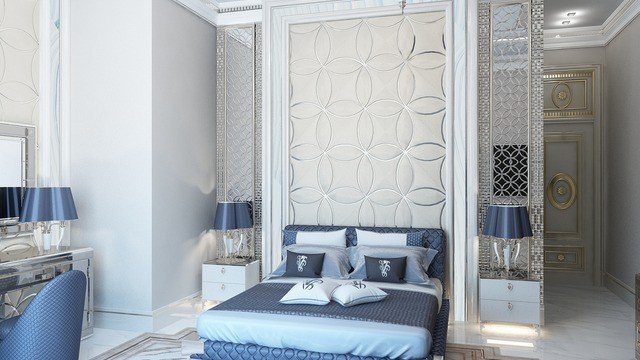 Красивый дизайн интерьера спальни