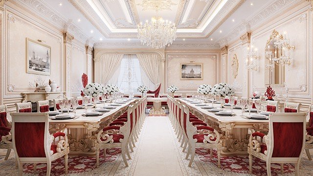 Formal Dinning Room in luxury  Design