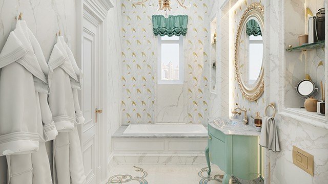 Дизайн ванной комнаты Нью-Йорк