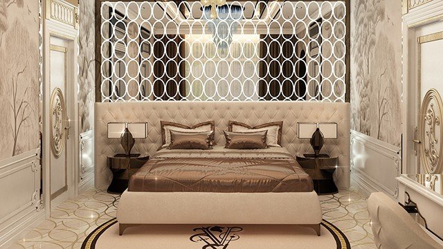 Дизайн спальни ar deco