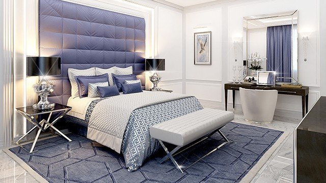 Comfortable Elegancy bedroom by Katrina Antonovich