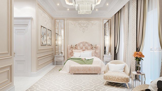 Bedroom design. Silk Chocolate