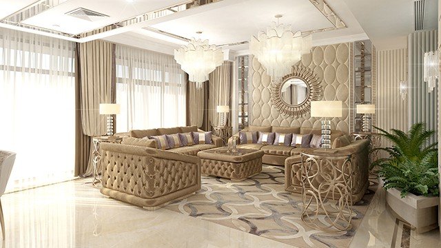 Роскошный дизайн интерьера в AKOYA DAMAC Hills Dubai