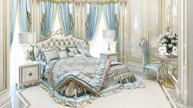 Дизайн интерьера элегантной классической спальни