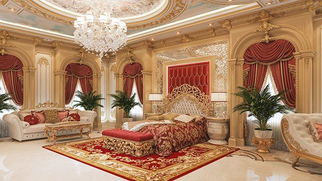 Stunning bedroom interior UAE