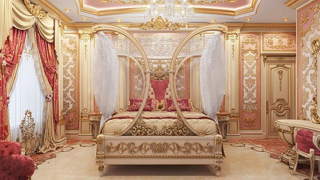 فريدة من نوعها الكلاسيكية تصميم غرفة نوم