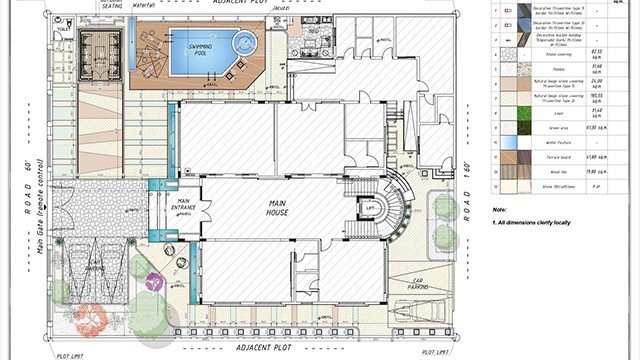 Floor plan of a house Lagos