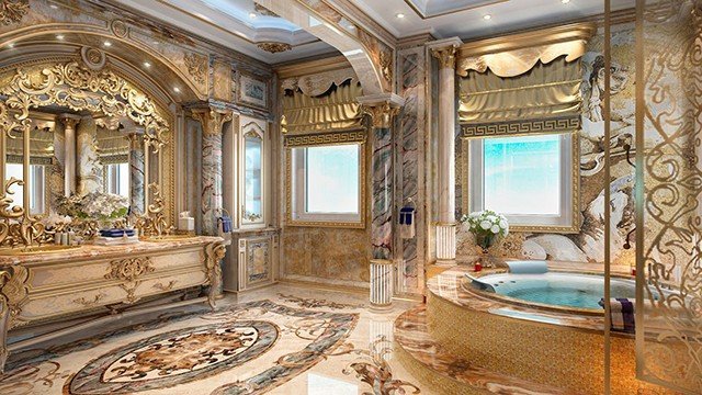 تصميم الحمام الداخلي - دبي