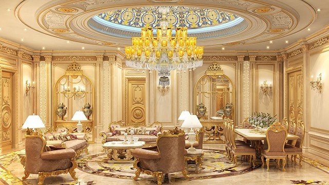 Royal Style Interior by the Best interior designer Dubai
