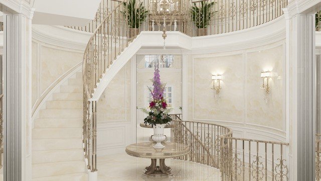 Classic Hall Fit-Out With Elegant Staircase