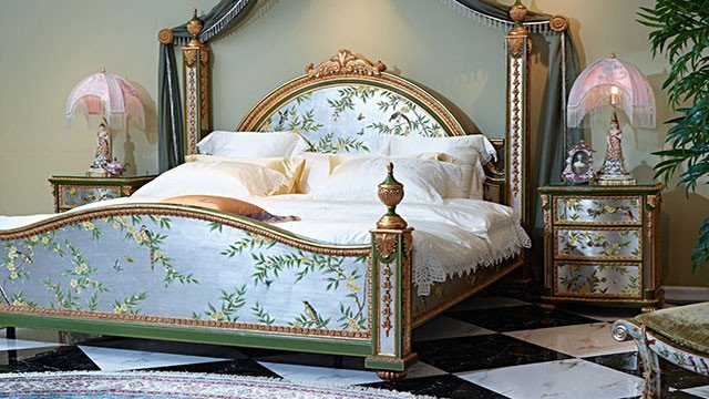 Classic bedrooms furniture interiors