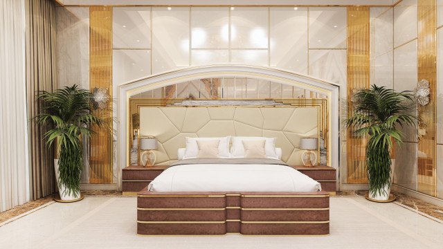 Современный дизайн спальни в Абу Даби