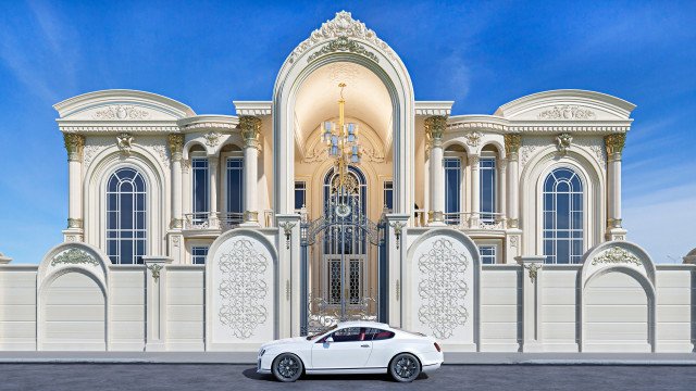 التصميم الخارجي الملكي في أبو ظبي