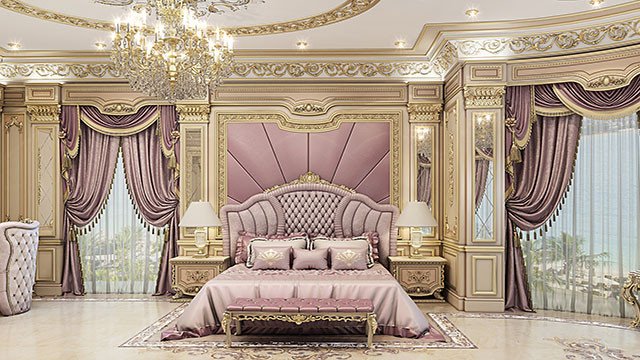 Королевская роскошная спальня