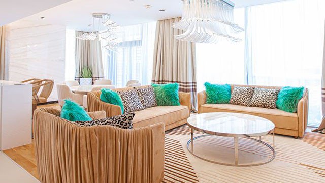 Unbelievably gorgeous apartment interior design at Dubai Blue Waters