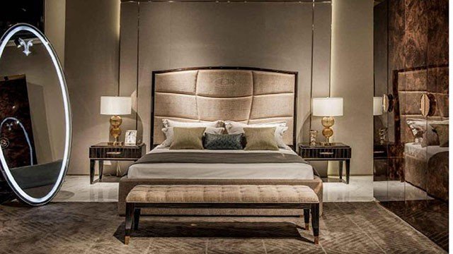 Luxury stylish bedroom