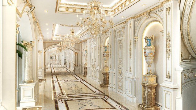 Sophisticated Marble Floor Design And Fit-Out